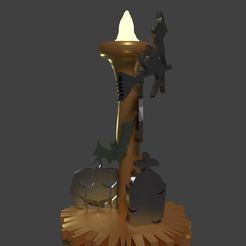 portavelas clasico halloween.jpg Descargar archivo STL gratis PORTA VELAS PARA HALOWEEN - CLASICO・Modelo para la impresora 3D