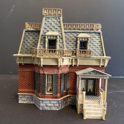 Scott-9.jpg HO SCALE SECOND EMPIRE VICTORIAN HOUSE "THE SCOTT HOUSE"