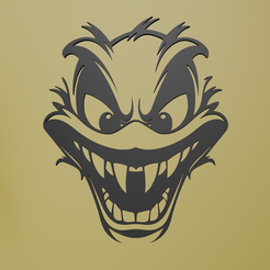 Creepy-Donald-Duck-2.png Espeluznante arte de pared del Pato Donald