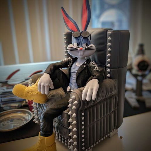 🪨 Bugs Bunny - Rockstar - Bugs Bunny Metal Vibes V2 - Vibrações