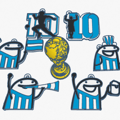 Captura.png 3D-Datei Argentinien-Schlüsselanhänger plus World Cup・3D-Drucker-Vorlage zum herunterladen