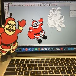 photo_preview_featured.jpg STL-Datei Santa Puzzle Ornament kostenlos・3D-Druck-Modell zum herunterladen
