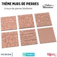 “ THEME MURS DE PIERRES gee : 2 - 6 murs de pierres 50x50mm tip PT ess PATREON | Stone wall theme - Model brochure