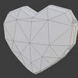 HeartBlendFaces.PNG Low Poly Arrowed Heart