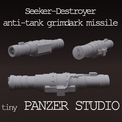 SK-ATGM_title.png Free 3D file Seeker-Destroyer Anti-tank Grimdark Missile (ATGM)・3D printing model to download