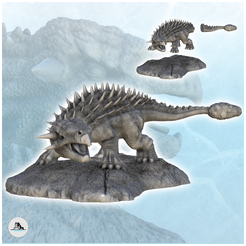 0-15.png STL-Datei Akilosaourus Dinosaurier (15) - Hochdetaillierte prähistorische Tiere HD Paleoart・Vorlage für 3D-Druck zum herunterladen