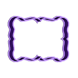 cookie.stl STL file Plaque cookie cutter - cookie cutter plate or fondant - retro vintage・3D printer model to download