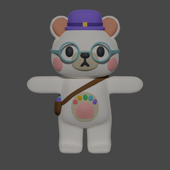 render_0.png Милый медвежонок-художник