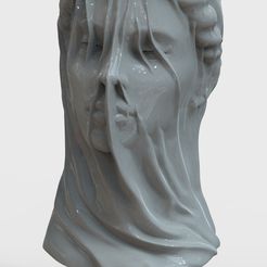 front.jpg Archivo STL Virgen velada・Modelo para descargar e imprimir en 3D