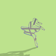 bailarina pose ballet aire v1.png Dancer Ballet cookie cutter