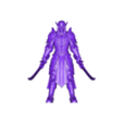Noble Warrior of the Shadows (1).stl Noble Warrior of the Shadows – 3D Printable Armored Drow Knight Figure Model