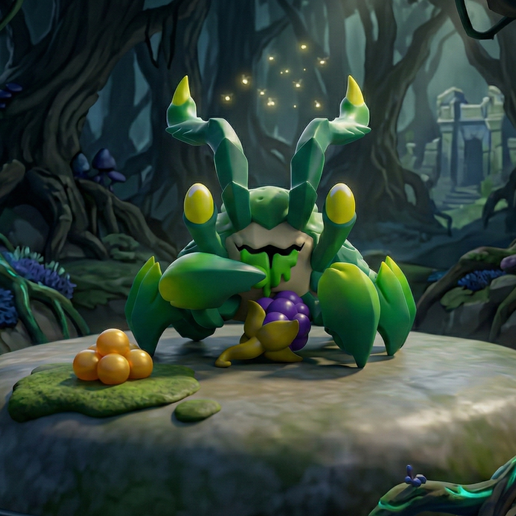 Scuttle Crab League of Legends Art Toy - Cute Rift Herald 3D Printable