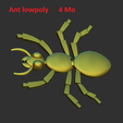 55.png ANT lowpoly 3D STL File