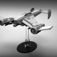 18fe89ac17622389b9f12834eb4e19cd_display_large.jpg Free STL file STAND for SCIFI STUKA BOMBER・3D printable object to download