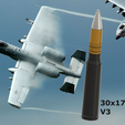 30x173v3thumbnail.png 30x173mm A-10 Bullet Container V3 1:1 Scale