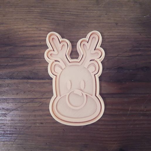 cookie cutter christmas reindeer - 3D model önizlemesi