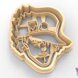 jotaro_kujo_up_1 -.jpg Jotaro Kujo from “JoJo's Bizarre Adventure” Cookie Cutter - STL file