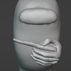 AmongUsQuieresImage.png Free STL file Among Us character Quieres meme・Design to download and 3D print