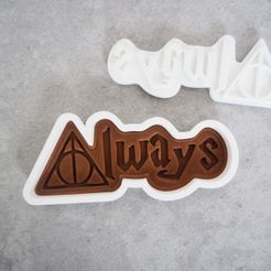 navzdy-scaled.jpg STL file Harry Potter – Always cookie cutter・3D printable design to download