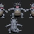 rhydon-cults-7.jpg Pokemon - Rhyhorn, Rhydon and Rhyperior with 2 poses each