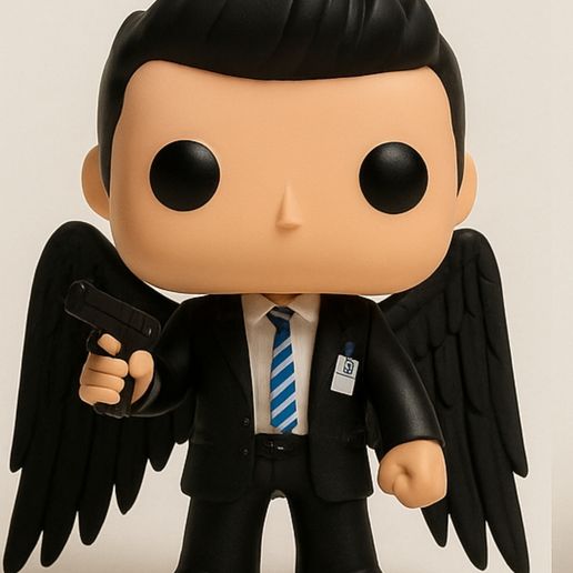 👼 Castiel FBI Funko Pop Supernatural Angel・ STL File for 3D