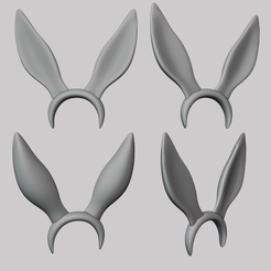 Bunny-Ears.png Free 3D file Bunny Ears Cosplay・3D printable model to download