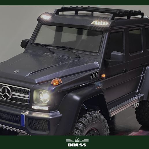 🚗 Custom Roof Rack for Traxxas TRX-6 Mercedes G63 AMG 6x6・ 3D File for ...