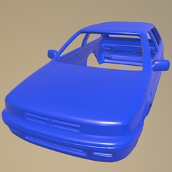 e22_013.png STL file Mitsubishi Colt 1988 PRINTABLE CAR BODY・Template to download and 3D print