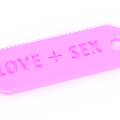 02_Keyring_LoveSex.png Archivo STL Collar llavero Love + Sex・Plan para descargar y imprimir en 3D