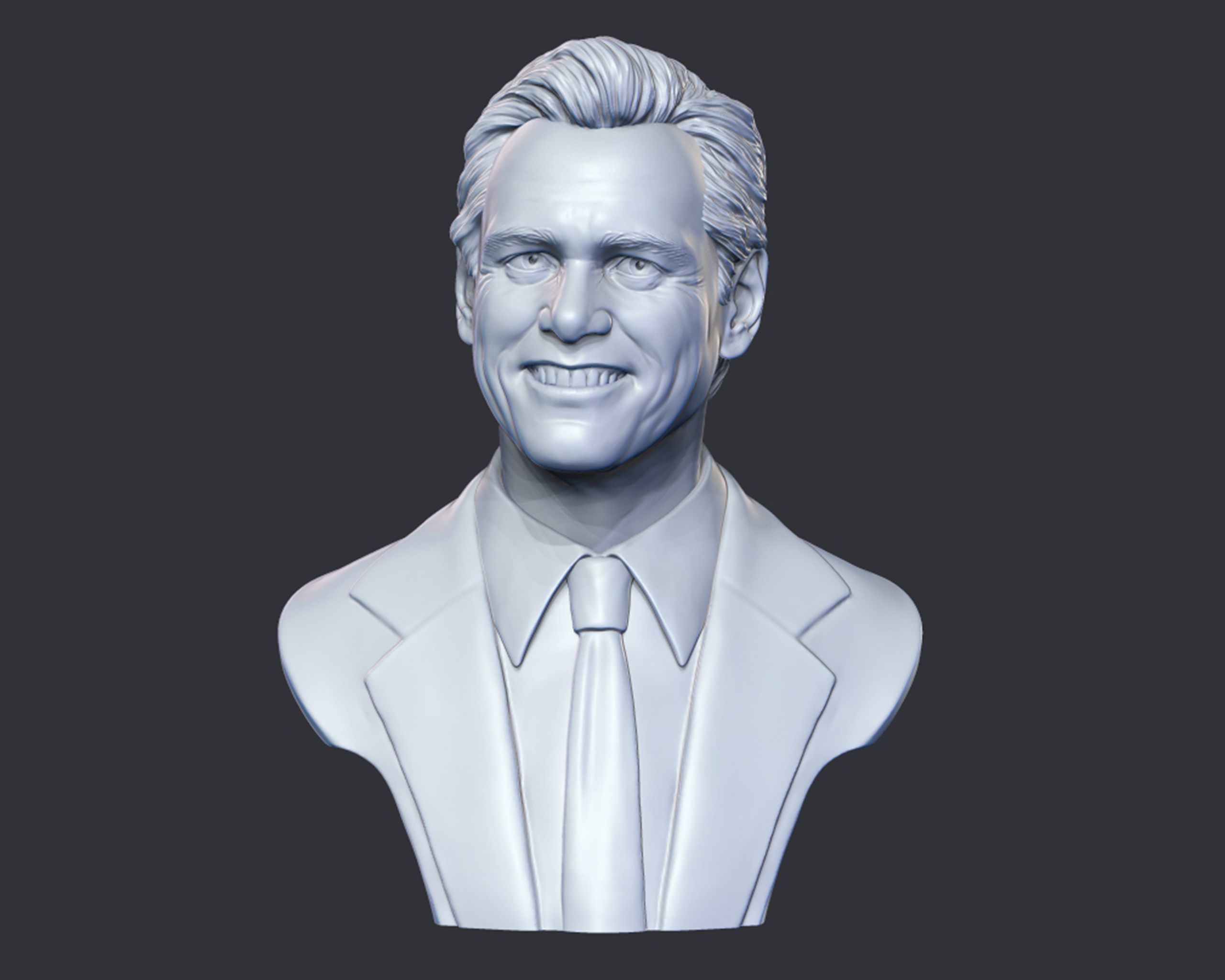 14.jpg OBJ-Datei Jim Carrey Büste Skulptur 3D-Druck Modell herunterladen • Modell für 3D-Drucker, selfix