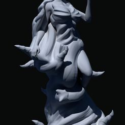 Shadow_lady02.jpg Free STL file Shadow lady witch・3D print object to download