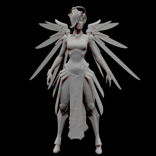 Télécharger fichier STL Mercy from Overwatch • Plan pour impression 3D ...