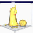 8.png Fichier STL Le fantôme d'Halloween mordu par une citrouille・Modèle pour imprimante 3D à télécharger