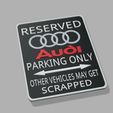 Screenshot-2023-08-06-193828.jpg Audi Owner A1 A3 Q3 Q4 Q5 Q7 Q8 A3 S5 RS TT GT TTS Quattro e-Tron Workshop Parking Sign