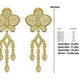 01.jpg Unique Diamond Flower Drop Earring