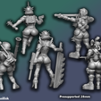 Previews_Back.png Apocalyptic Gangfare - California Raiders (5+3 Monopose Heroic Scale Miniatures)