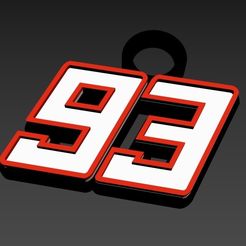 ScreenShot003.jpg Fichier STL gratuit Porte-clés 93 / keychain 93・Modèle pour impression 3D à télécharger