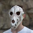 4C2A8068.jpg Wolf skull mask moving jaw,3d model STL file, animal skull mask, skull mask, cosplay mask, scary mask, halloween mask
