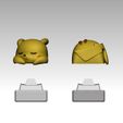 Pikachu_05.jpg Lazy Pikachu Keyboard Decoration - 3D Print Model STL