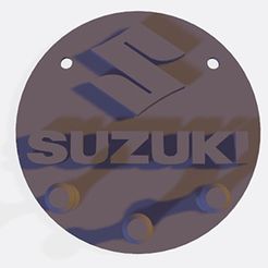 Soporte-pared-llaves-suzuki-2.jpeg Key ring for wall with SUZUKI logo