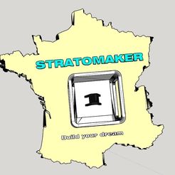 m1.jpg Download free STL file STRATOMAKER France map printing • 3D printable template, guys347