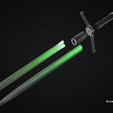 Qui-Gon-Sword-Exploded.png Bartok Medieval Qui-Gon Jin Sword - 3D Print Files