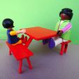 DSC06585.JPG Free 3D file Miniature bench and camping table・3D printing template to download