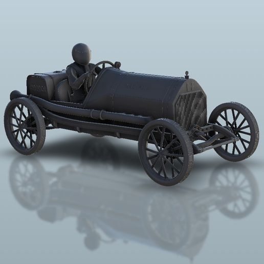 3.jpg Download STL file Chever Classic race car - Flames of war Bolt Action Empire baroque WW2 retro Modern Warhammer • 3D printing model, Hartolia-miniatures