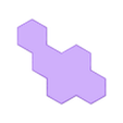 Piece 10.stl Hexagon Board Puzzle - Jogo de tabuleiro de encaixe de formas para crianças