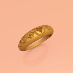 Wedding-Band-Jewellery-Ring-RWJSP9-Preview.jpg 3D file Wedding Band Jewellery Ring RWJSP9・3D printer design to download