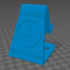 image_2023-10-01_152039207.png Fichier 3MF Support téléphone Mercedes・Modèle à imprimer en 3D à télécharger