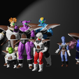 escadron-1.png 7 figurines of Ginyu dragon ball fighters