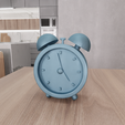 untitled.png 3D Alarm Clock Decor with 3D Stl File & 3D Printing, Office Clock, Desk Clock, Alarm Clock Kids, 3D Printed Decor, Modern Alarm Clock