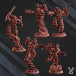 resize-assault-squad.jpg Fichier 3D Escouade d'assaut des guerriers lézards de feu Ordre・Design à télécharger et à imprimer en 3D